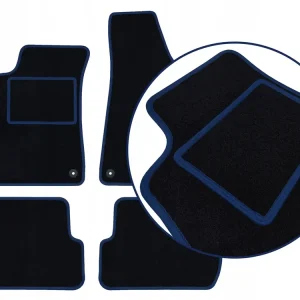 Kup teraz CZARNE DYWANIKI AUDI A4 B8 (2007-2015) GRANATOWA PRZĘDZA | ST