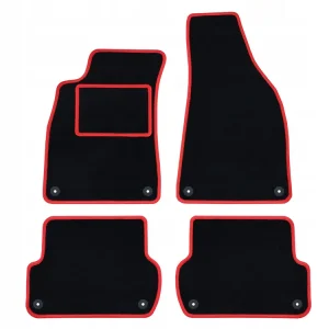 CZARNE DYWANIKI AUDI A4 B6 (2000-2004) CZERWONA PRZĘDZA | ST Oferta limitowana