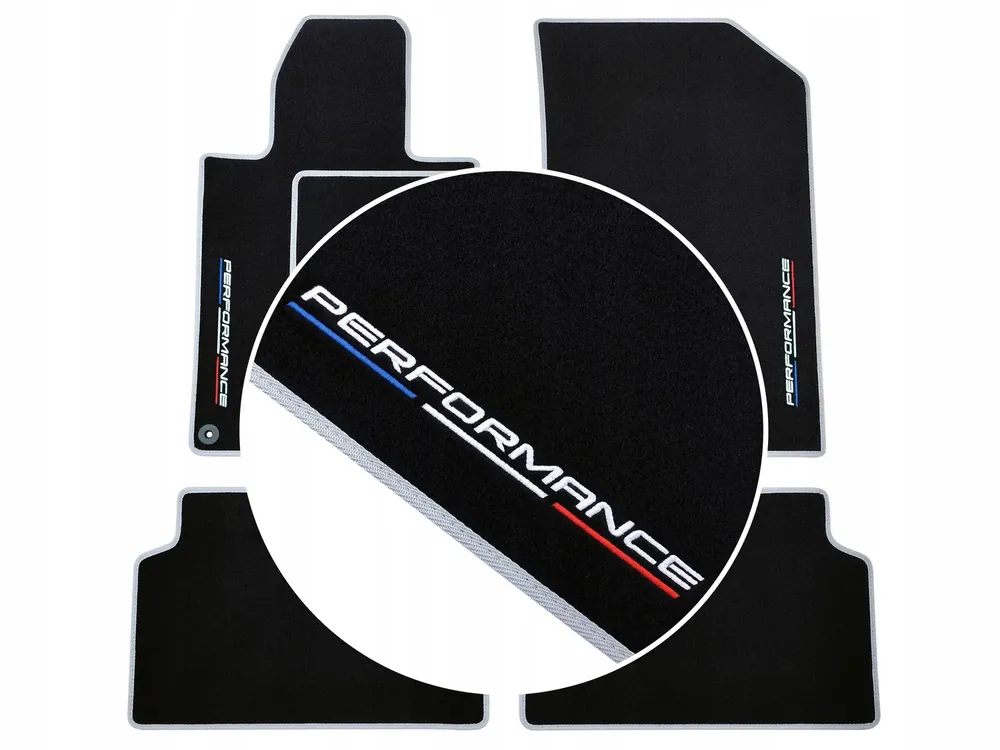 Autentyczny CZARNE DYWANIKI RENAULT ZOE (2012-2019) PERFORMANCE FR