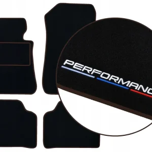 DYWANIKI WELUROWE BMW 5 E60 (2003-2010) - BRĄZOWE + 2x HAFT Wysoka jakość