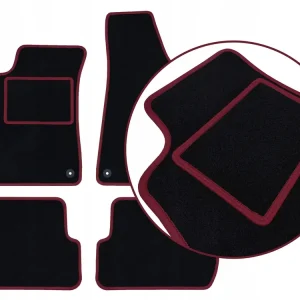 CZARNE DYWANIKI AUDI Q8 e-Tron Sportback (2023-...) BORDOWA PRZĘDZA | ST Popularny