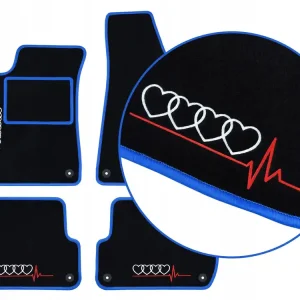 Ekspresowa dostawa DYWANIKI SAMOCHODOWE AUDI A6 C6 (2004-2006) 4 HAFTY, NIEBIESKIE