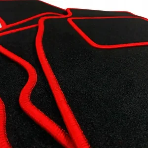 CZARNE DYWANIKI SUZUKI ALTO VII (2009-...) CZERWONA PRZĘDZA | ST Wysoka jakość