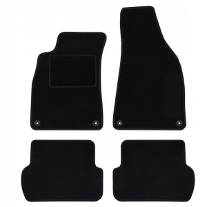 Tani CZARNE DYWANIKI AUDI Q4 e-Tron (2021-...) CZARNA PRZĘDZA | ST