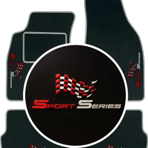 DYWANIKI WELUROWE SEAT IBIZA II (1993-2002) SZARA LAMÓWKA HAFT SPORT SERIES Najlepsza cena