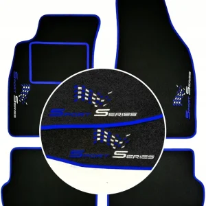 Darmowa dostawa DYWANIKI WELUROWE FORD FIESTA MK5 1999-2002 NIEB. LAMÓWKA HAFT SPORT SERIES