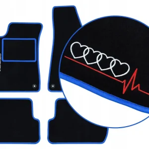 Rabat DYWANIKI SAMOCHODOWE AUDI A1 II (2018-...) 2 HAFTY, NIEBIESKIE