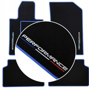 CZARNE DYWANIKI PEUGEOT 206 (1998-2012) FLAGA FRANCJI Zwrot pieniędzy