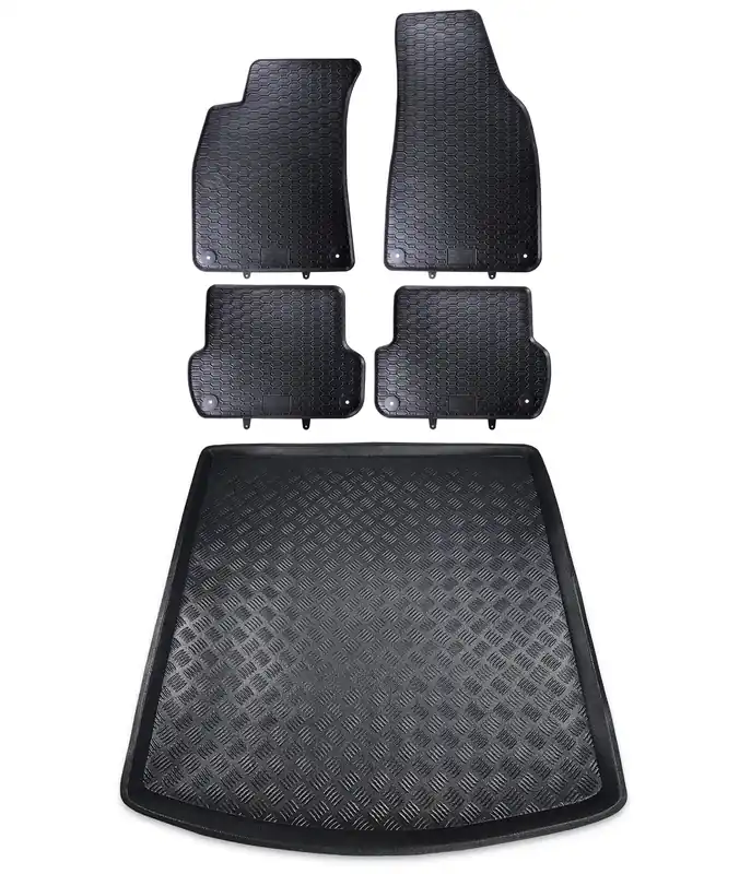Dywaniki gumowe + mata bagażnika do Seat Exeo Rabat