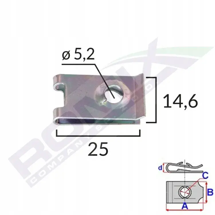 2szt SPINKA BLASZKA MONTAŻOWA WSZYSTKIE MARKI Niska cena