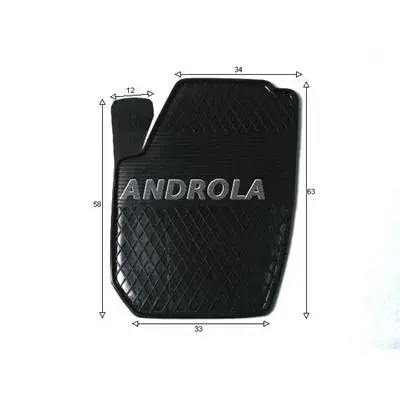 Dywanik samochodowy guma przód prawy Skoda VW Popularny