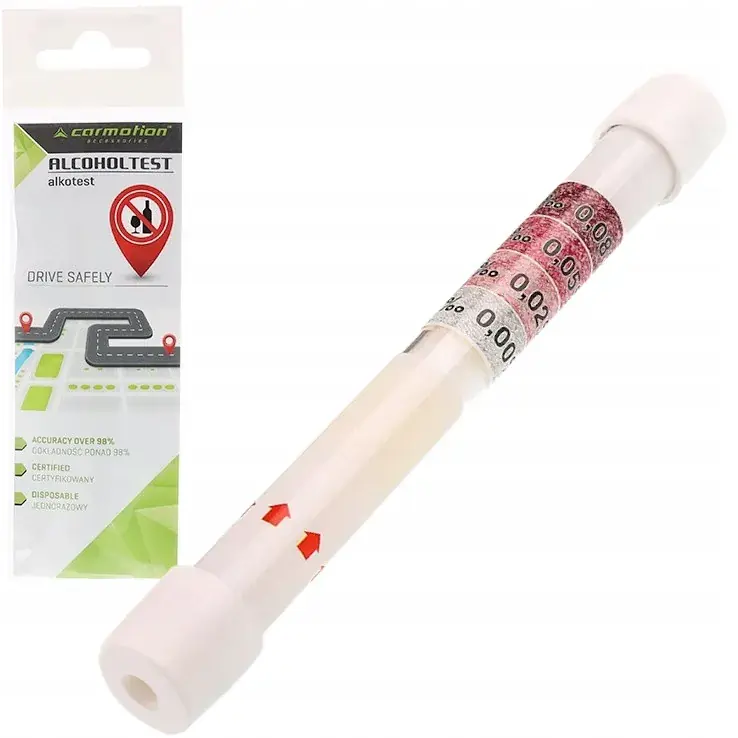 Promocja Atestowany ALKOTEST ALKOMAT JEDNORAZOWY z progiem 0,08 PROMILA