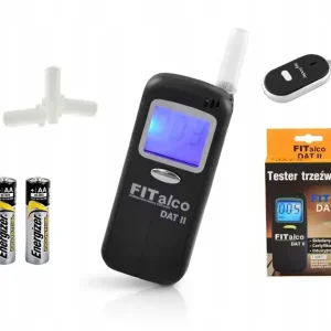 Alkomat FitAlco Dat II LCD LED + Ustniki + Gratis Promocja