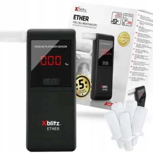 Nowość Xblitz Ether ALKOMAT elektrochemiczny dokładny +5x USTNIKI +BATERIE