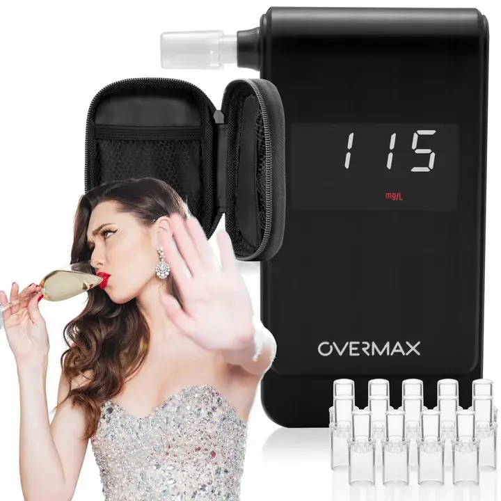 Zamów teraz ALKOMAT ELEKTROCHEMICZNY PROFESJONALNY Darmowa Kalibracja 15xUSTNIKI + ETUI