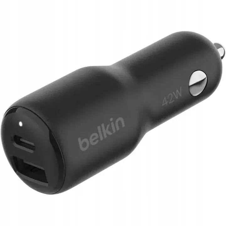 Niska cena Belkin Ładowarka samochodowa - USB-C PD 3.0 3A PPS 30W + USB-A 12W, mała