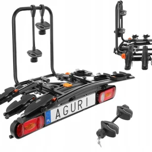 BAGAŻNIK ROWEROWY NA HAK 4 ROWERY ODCHYLANY CZARNY Zwrot pieniędzy