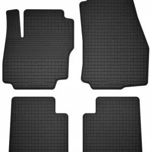 Bezpieczna płatność DYWANIKI SAMOCHODOWE GUMOWE CZARNE - Korytkowe rant 2CM KOMPLET