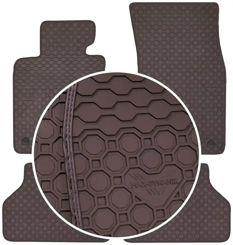 BMW 5 E60 E61 2003-2010 Dywaniki BRĄZOWE Szybka dostawa