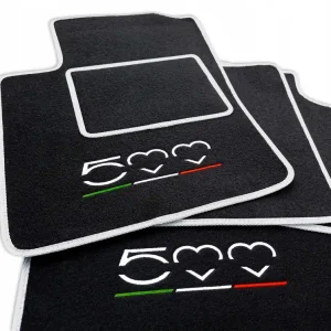 Tylko dziś DYWANIKI WELUROWE FIAT 500 (2007 - ...) + 4x HAFT