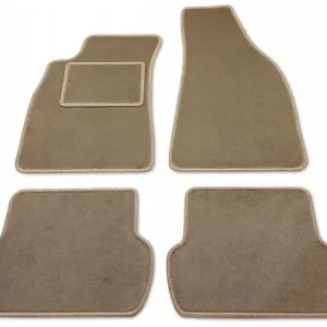 BEŻOWE DYWANIKI WYCIERACZKI WELUROWE DO JAGUAR X-TYPE (2001 - 2009) - EXTRA Nowość