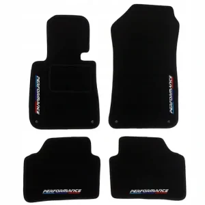 DYWANIKI WYCIERACZKI CZARNE BMW X3 E83 (2003-2010) + 4x HAFT PERFORMANCE Tani