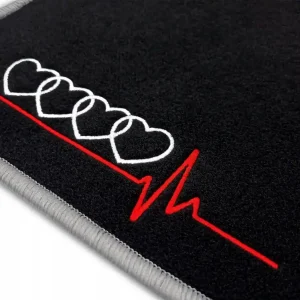 DYWANIKI WELUROWE AUDI A4 B8 (2007-2015) + 4x HAFT Autentyczny