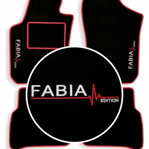 DYWANIKI WYCIERACZKI WELUROWE DO SKODA FABIA II (2007-2014) + 2x HAFT FABIA Kup teraz