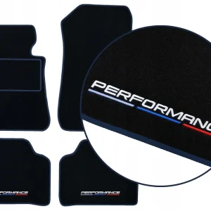 DYWANIKI WELUROWE BMW 5 G30 (2017-...) - GRANATOWE + 4x HAFT Wyprzedaż