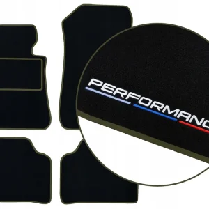 Autentyczny DYWANIKI WELUROWE BMW 5 F10 (2010-2013) - OLIWKOWE + 2x HAFT