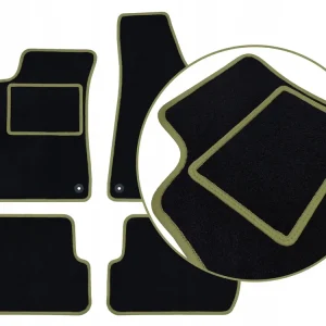 Bezpieczna płatność CZARNE DYWANIKI AUDI A5 I COUPE (2007-2016) JASNOZIELONA PRZĘDZA | ST