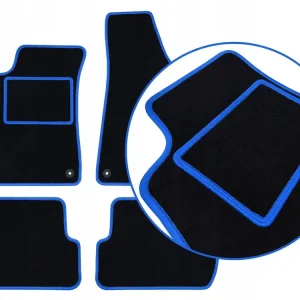 Premium CZARNE DYWANIKI AUDI A3 8V (2012-2020) NIEBIESKA PRZĘDZA | ST