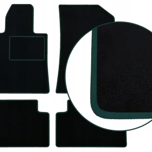 Premium CZARNE DYWANIKI CITROEN BERLINGO I FL (2002-2010) CIEMNOZIELONA LAMÓWKA