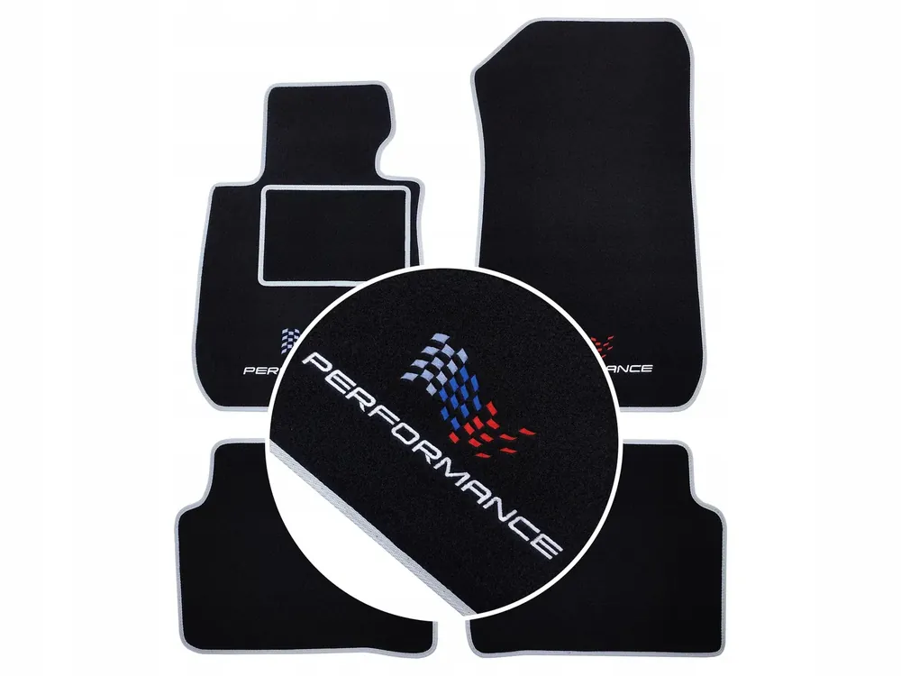 Wysoka jakość DYWANIKI SAMOCHODOWE BMW 1 E87 (2004-2013) + PERFORMANCE FLAGA