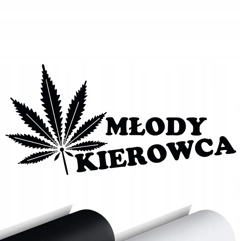 Zamów teraz NAKLEJKA na samochód MŁODY KIEROWCA LISTEK 7x15