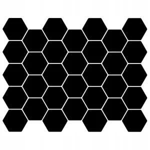 Szybka dostawa NAKLEJKA na samochód HEXAGEN 32 sztuki PEŁNE