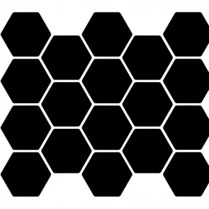 Rabat NAKLEJKA na samochód HEXAGEN 18 sztuk PEŁNY