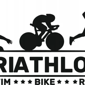 NAKLEJKi NA BOK SAMOCHODU TRIATHLON 15x10cm Promocja
