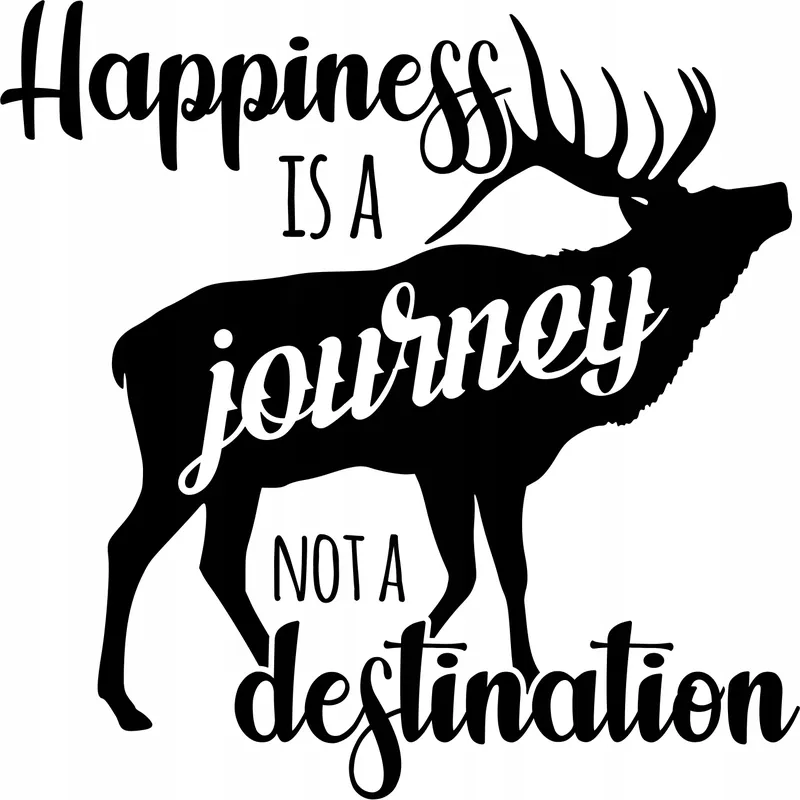 Naklejki JELEŃ na samochód KAMPER przyczepę kempingową camper 35 cm Zwrot pieniędzy