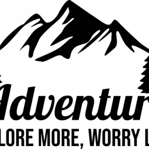 Naklejki GÓRY LAS na samochód KAMPER przyczepę kempingową camper 50 cm Niska cena