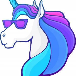 NAKLEJKA na samochód auto JEDNOROŻEC UNICORN 8x10 DRUK Nowość