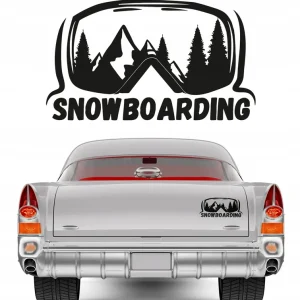 NAKLEJKA na samochód MOTYW SNOWBOARDING 15x26 cm Oferta