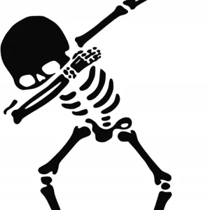 Ekspresowa dostawa NAKLEJKA na samochód KOŚCIOTRUP SZKIELET 45x30