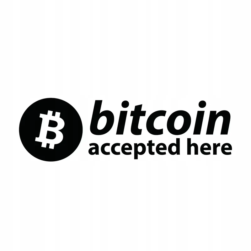 Zamów teraz Naklejka na auto wodoodporna BITCOIN ACCEPTED HERE