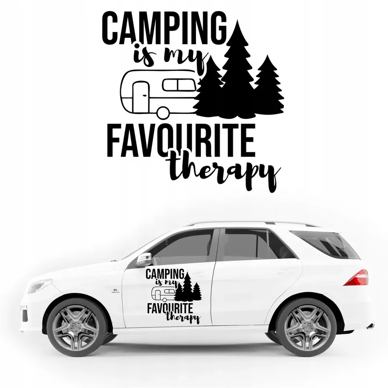 Rabat Naklejka na kampera BUSA przyczepę kempingową 35cm