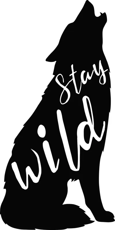 Tylko dziś Naklejki na samochód auto KAMPER WILK przyczepę kempingową 140 cm