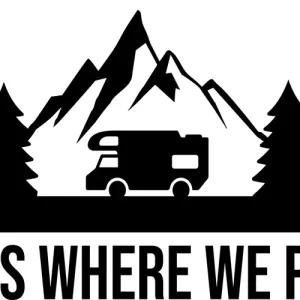 Ostatnia szansa NAKLEJKA na samochód KAMPER GÓRY LAS przyczepę kempingową camper 100 cm