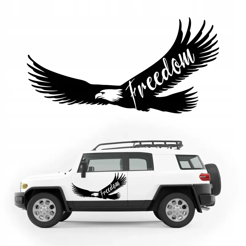 Naklejka ORZEŁ freedom KAMPER auto 100 cm Bezpieczna płatność