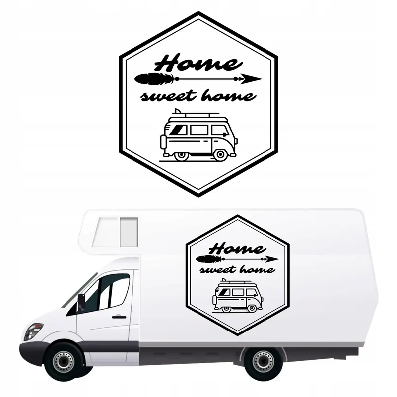 Bezpieczna płatność Naklejka na kampera PRZYCZEPĘ kempingową 70 cm