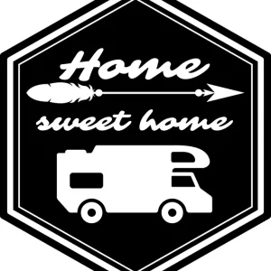 Naklejki na bok auta KAMPERA HOME przyczepę kempingową camper 50 cm Zamów teraz